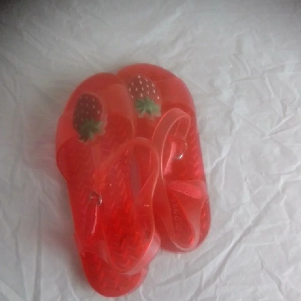 Strawberry Kids Jelly Sandals - Red/pink